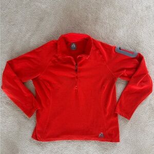 First Ascent orange Fleece Pullover